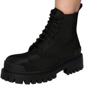 Balenciaga Strike Nylon Combat Boot.